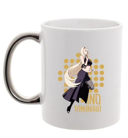 Чашка з кольоровою ручкою Ino Yamanaka Срібло фото