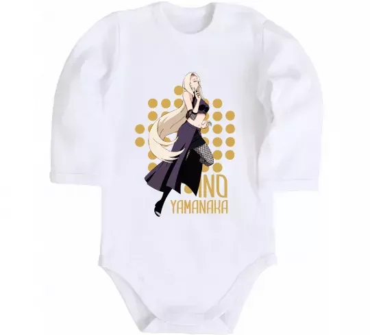 Дитячий бодік Ino Yamanaka Білий фото