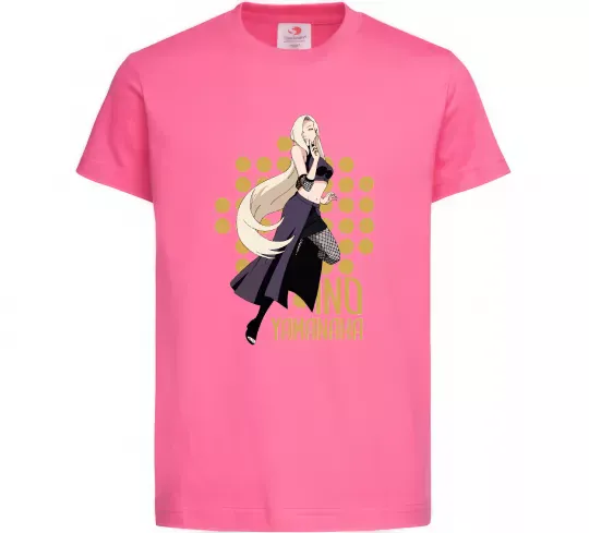 Детская футболка Ino Yamanaka Ярко-розовый фото