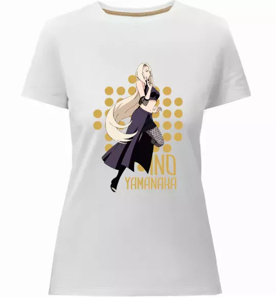 Жіноча преміум футболка Ino Yamanaka Білий фото