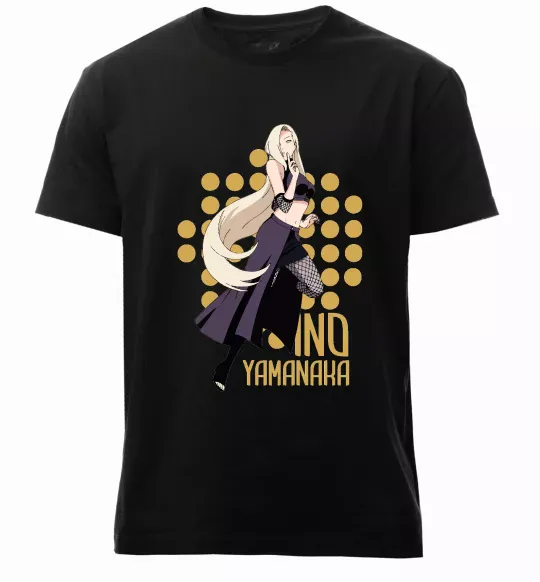 Чоловіча преміум футболка Ino Yamanaka Чорний фото