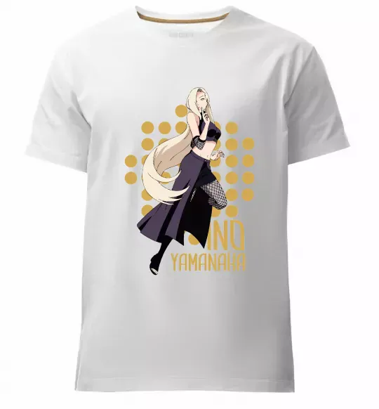 Чоловіча преміум футболка Ino Yamanaka Білий фото