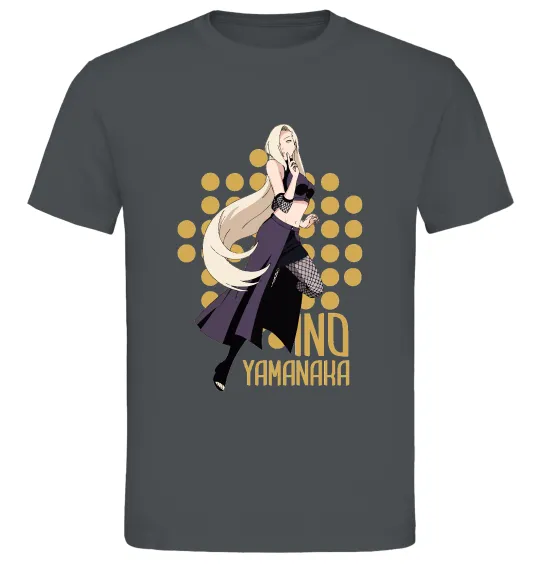 Чоловіча футболка Ino Yamanaka Графіт фото