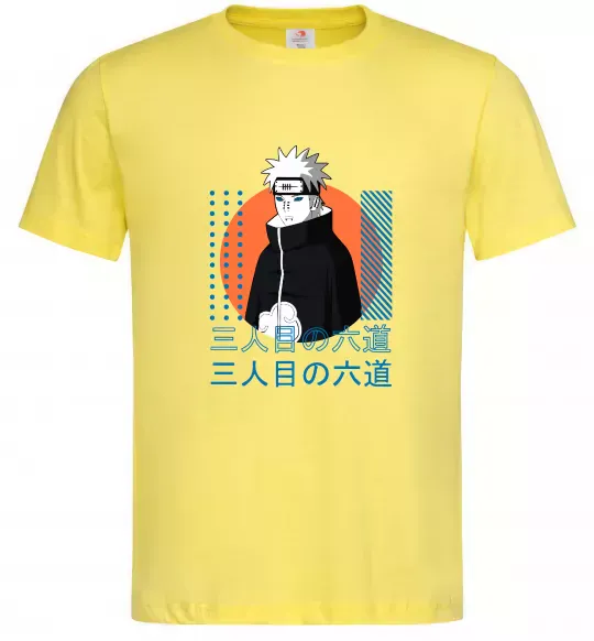 Мужская футболка Pain Naruto Лимонный фото