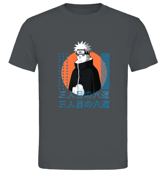 Мужская футболка Pain Naruto Графит фото