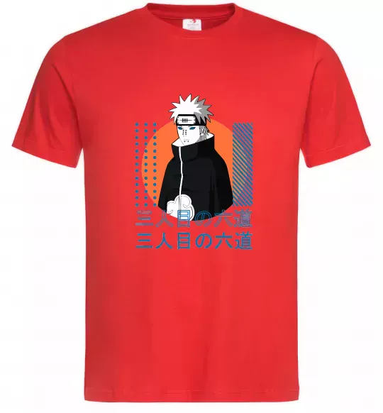 Мужская футболка Pain Naruto Красный фото