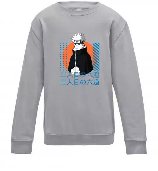 Дитячий світшот Pain Naruto Сірий меланж фото