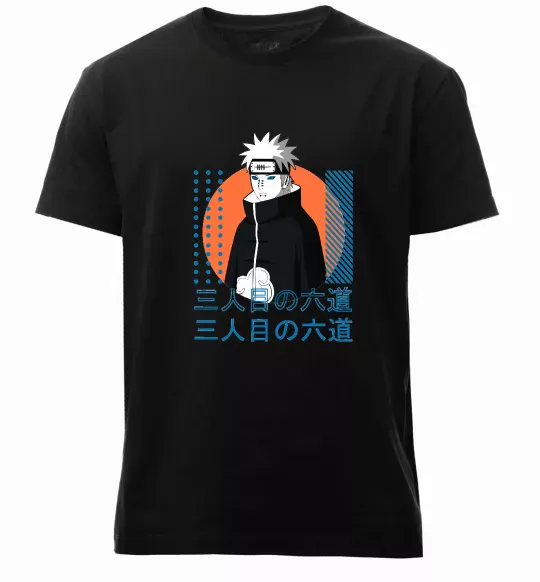 Мужская премиум футболка Pain Naruto Черный фото