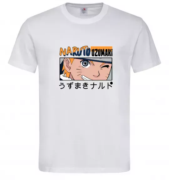 Мужская футболка Naruto Uzumaki Белый фото