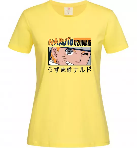 Жіноча футболка Naruto Uzumaki Лимонний фото