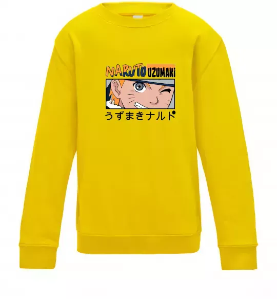 Дитячий світшот Naruto Uzumaki Сонячно жовтий фото