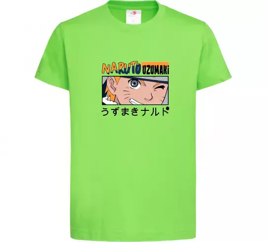 Детская футболка Naruto Uzumaki Лаймовый фото