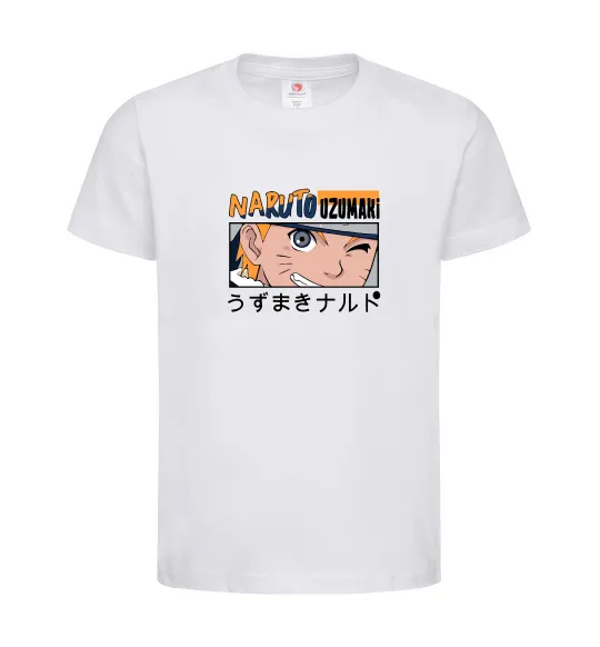 Дитяча футболка Naruto Uzumaki Білий фото
