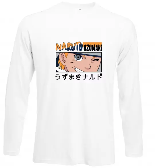 Лонгслив Naruto Uzumaki Белый фото