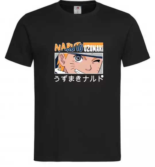 Мужская футболка Naruto Uzumaki Черный фото