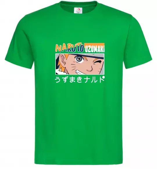 Мужская футболка Naruto Uzumaki Зеленый фото