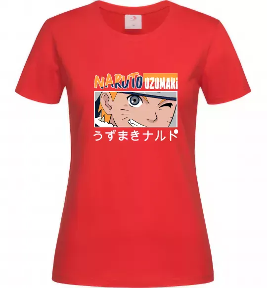 Жіноча футболка Naruto Uzumaki Червоний фото