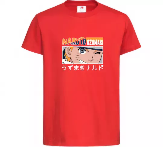 Детская футболка Naruto Uzumaki Красный фото