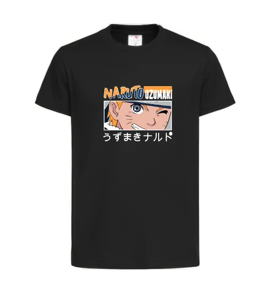 Дитяча футболка Naruto Uzumaki Чорний фото
