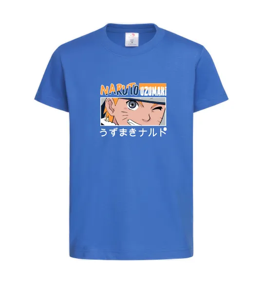 Дитяча футболка Naruto Uzumaki Яскраво-синій фото