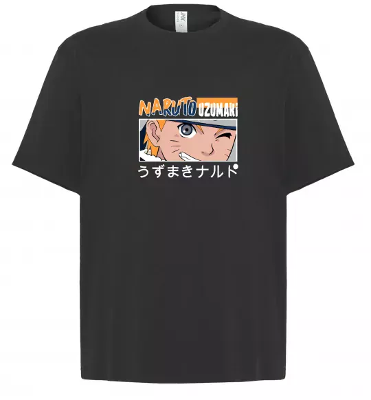 Футболка Оверсайз Naruto Uzumaki Чорний фото