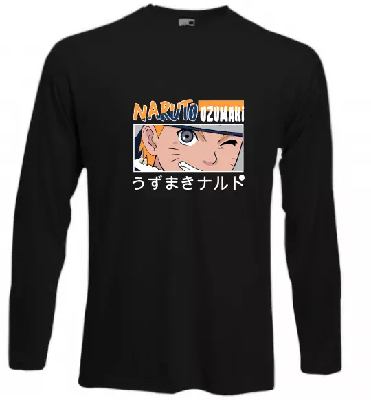 Лонгслив Naruto Uzumaki Черный фото