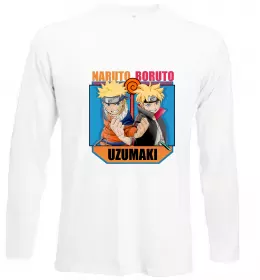 Лонгслив Naruto Boruto Uzumaki Белый фото