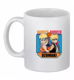 Чашка керамічна Naruto Boruto Uzumaki Білий фото