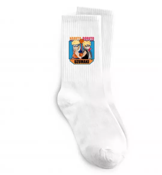 Шкарпетки Naruto Boruto Uzumaki Білий фото
