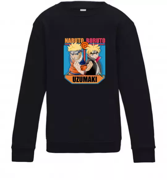 Дитячий світшот Naruto Boruto Uzumaki Чорний фото