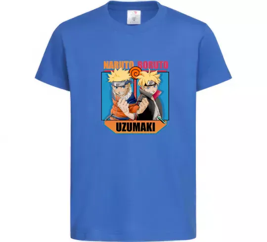 Детская футболка Naruto Boruto Uzumaki Ярко-синий фото