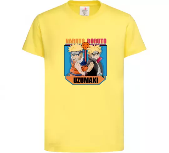 Детская футболка Naruto Boruto Uzumaki Лимонный фото