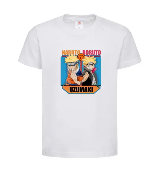 Детская футболка Naruto Boruto Uzumaki Белый фото