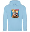 Мужская толстовка (худи) Naruto Boruto Uzumaki Голубой Мужская толстовка (худи) Naruto Boruto Uzumaki Голубой фото