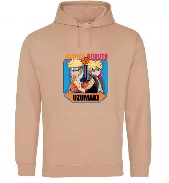 Жіноча толстовка (худі) Naruto Boruto Uzumaki Пісочний фото