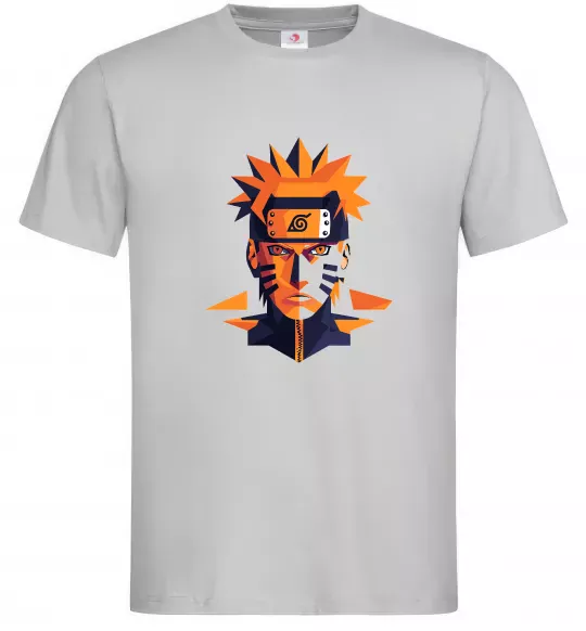 Мужская футболка Naruto art Серый фото
