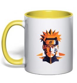 Чашка з кольоровою ручкою Naruto art