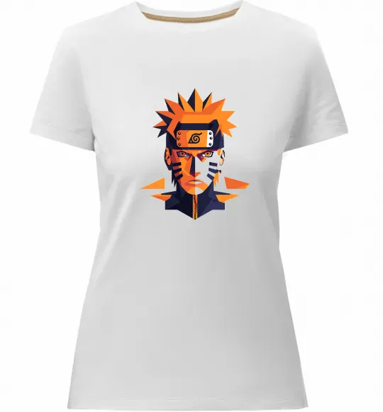 Жіноча преміум футболка Naruto art Білий фото