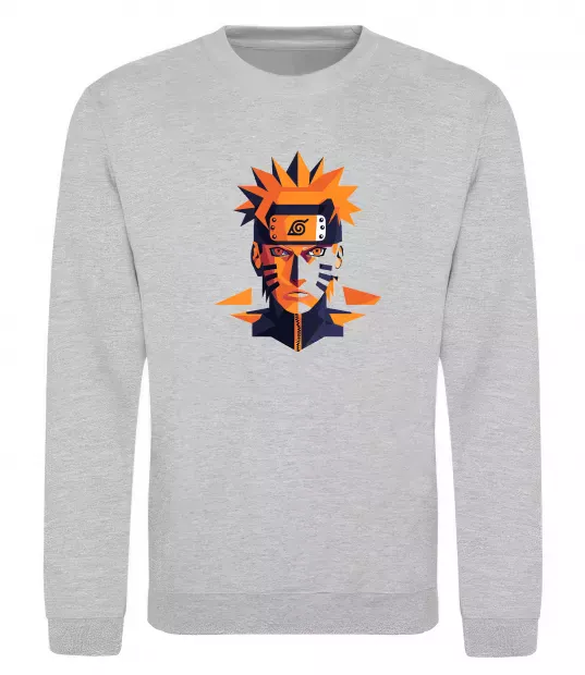 Світшот Naruto art Сірий меланж фото