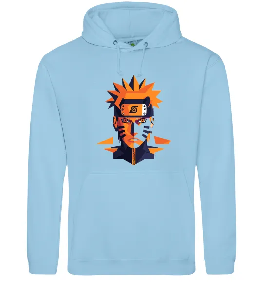 Мужская толстовка (худи) Naruto art Голубой фото