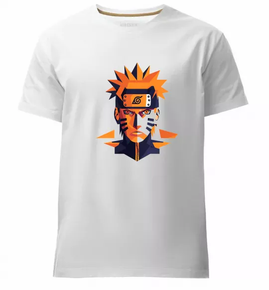 Мужская премиум футболка Naruto art Белый фото