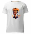 Мужская премиум футболка Naruto art Белый фото