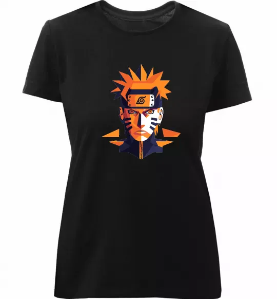 Жіноча преміум футболка Naruto art Чорний фото