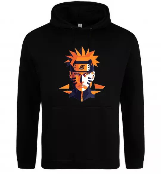 Чоловіча толстовка (худі) Naruto art Чорний фото