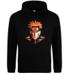 Чоловіча толстовка (худі) Naruto art Чорний фото