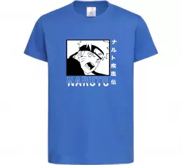 Детская футболка Naruto чорно-білий Ярко-синий фото