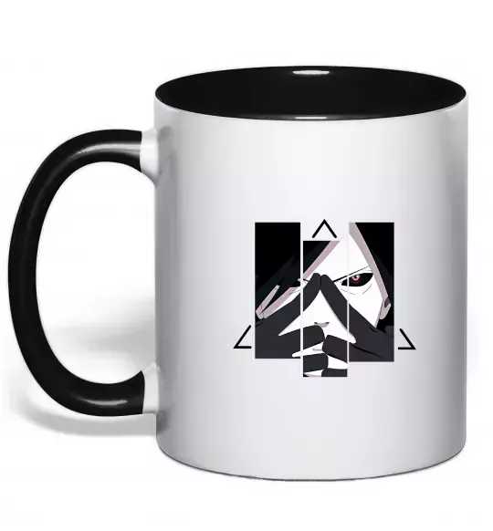 Чашка с цветной ручкой Madara Uchiha Черный фото