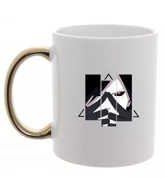 Чашка с цветной ручкой Madara Uchiha Золото фото