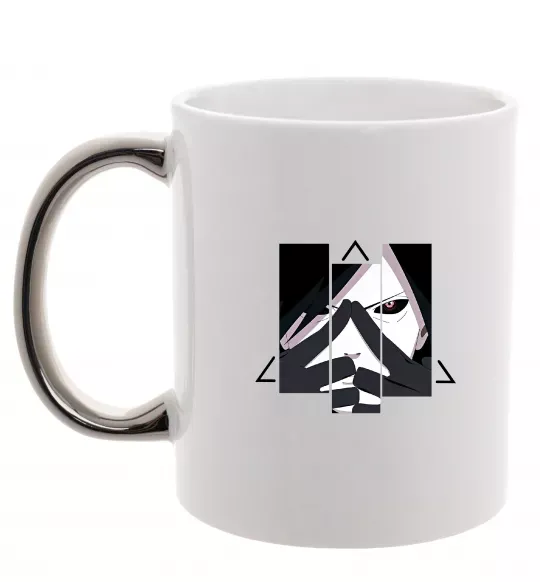 Чашка с цветной ручкой Madara Uchiha Серебро фото