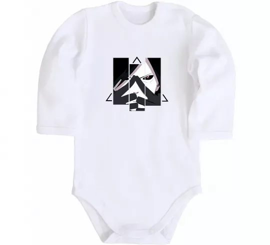 Детский боди Madara Uchiha Белый фото